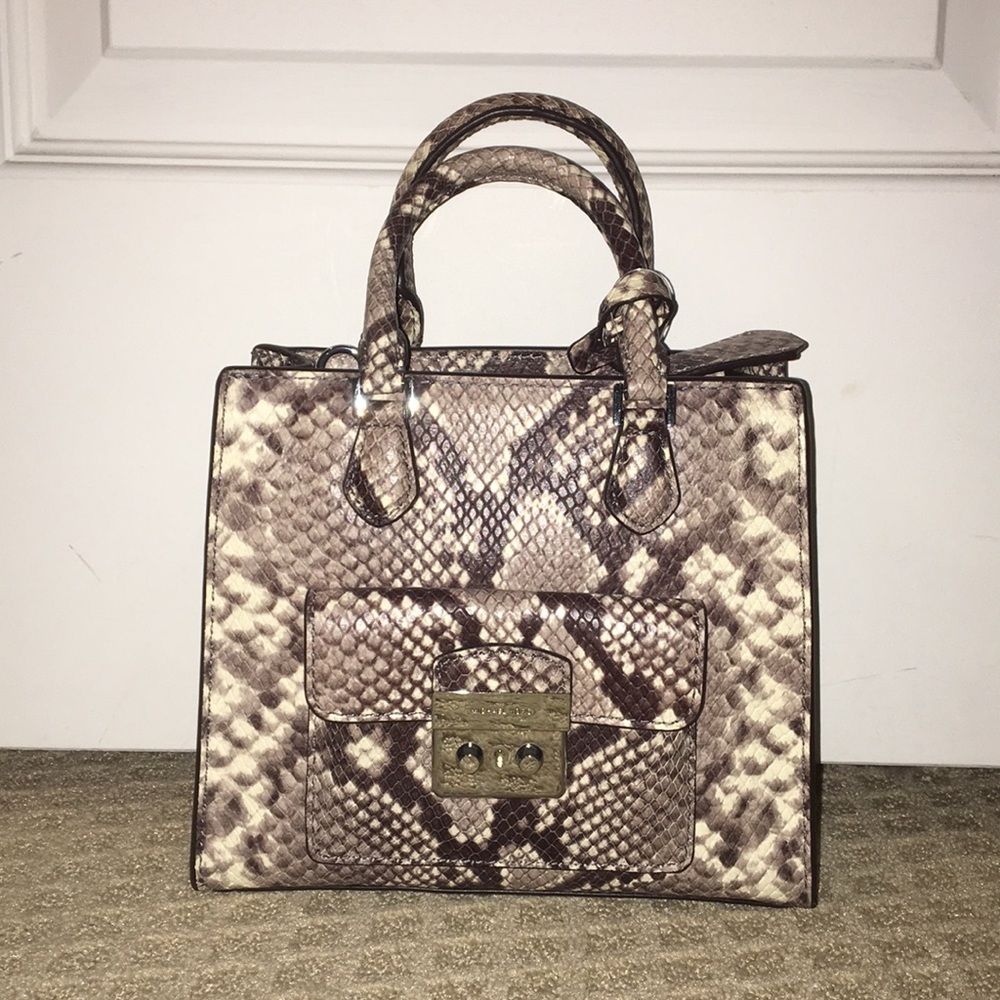 Michael Kors snake leather mini handbag